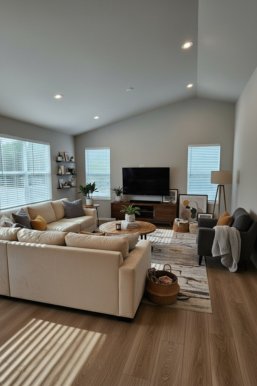 Schlafzimmer vor dem Umzug in München – Möbel noch nicht abgebaut